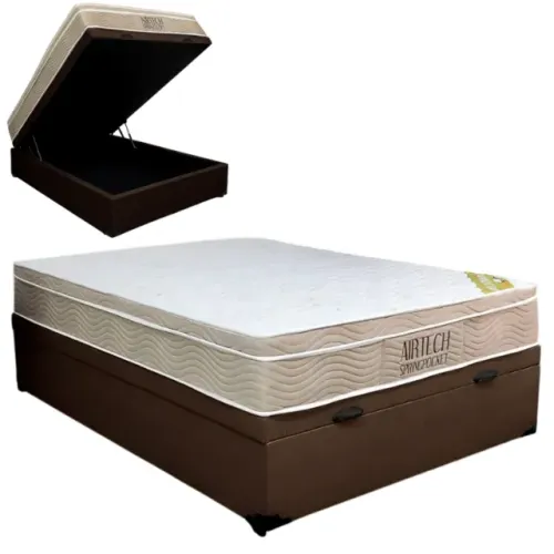 Colchão Casal Airtech ORTOBOM+ Base Box Baú Novo! Pronta Entrega!