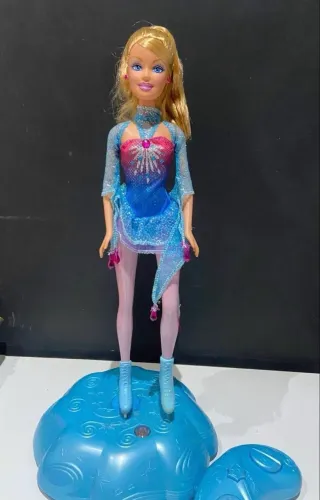 barbie patinadora do gelo 35cm 2008 - LEIA