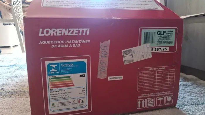 Aquecedor LORENZETTI NOVO
