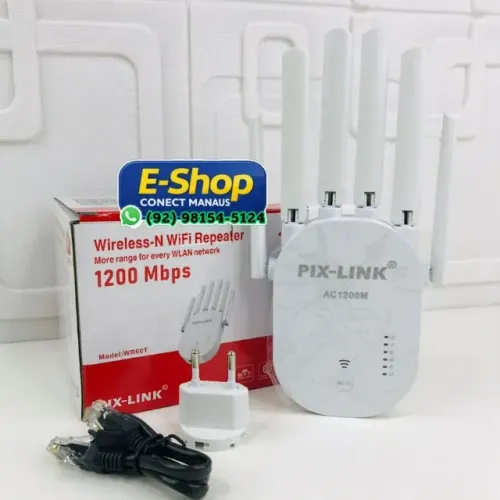 Roteador Repetidor De Sinal Wifi Wireless Pix Link Wr60t