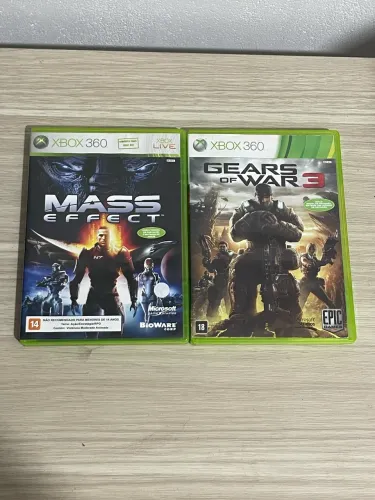 Lote Jogos Xbox 360 - Mass Effect + Gears of War 3 (Originais)