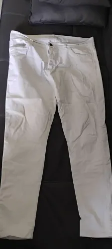 Calça Jeans Branca Tam 48