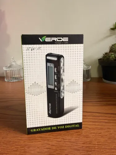 Gravador De Voz Digital Espião 8gb Grava Até 576 Horas Preto