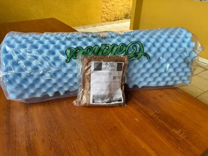 Colchão caixa de ovo+ capa de silicone