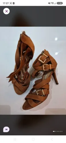 Sandalia de salto vizzano camurça 36
