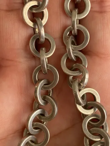 colar tiffany & co. elos prata e ouro