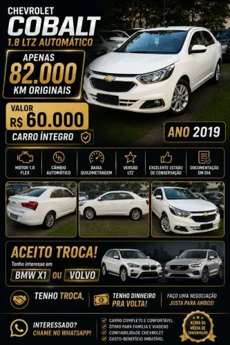 Chevrolet Cobalt LTZ 1.8 8V Econo.flex 4P Aut. 2019