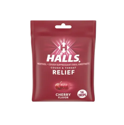 Halls Relief - 25 Balas Sabor Cereja Mondelez Importada USA