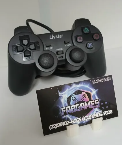 Controle Ps2 paralelo de fio. Novo aqui na LOJA FABGAMES 