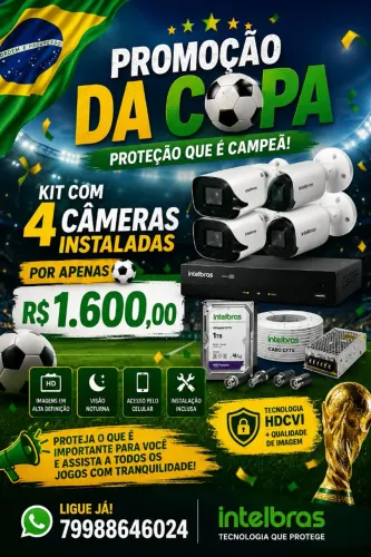 Kit câmeras de segurança