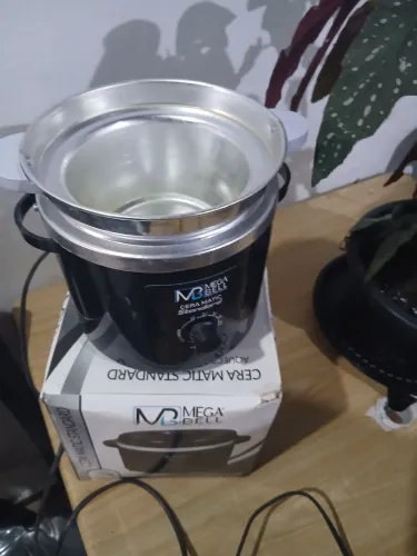 Maca e panela de depilação