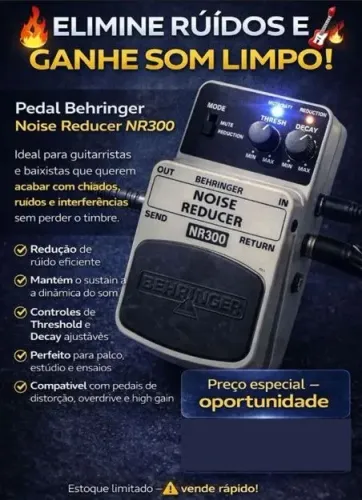 Pedal Behringer Noise Reducer NR300