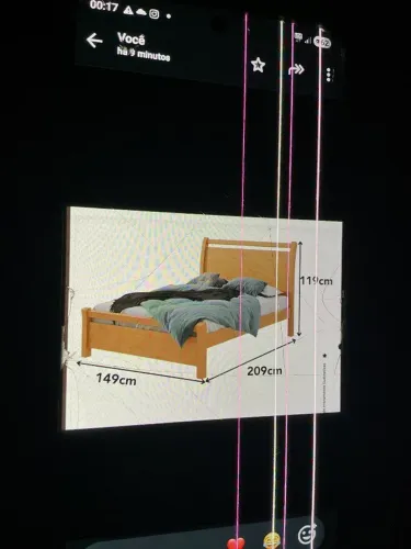 Cama de casal super reforçada, suporta até 600 kilos.não foi usada.