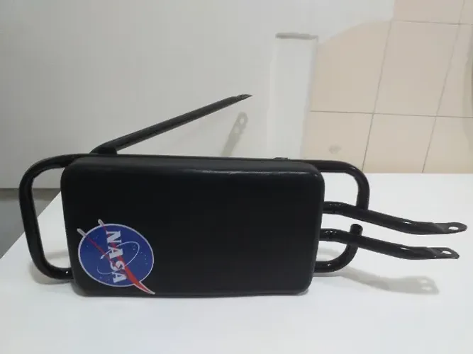 Bagageiro com almofada serve para aro 24 ou  26