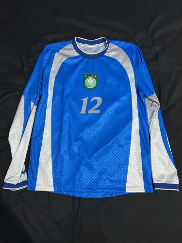 Camisa Palmeiras Retrô Marcos 1999 Manga Longa Masculina