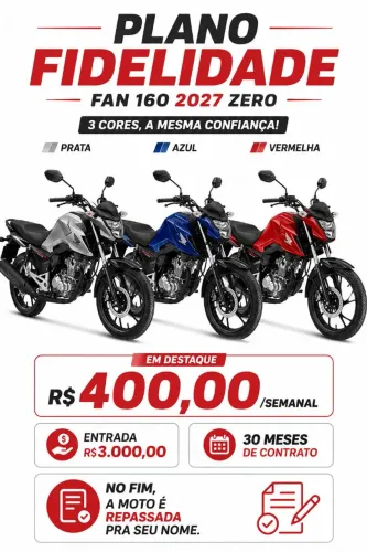 Plano Fidelidade CG FAN 160 2027