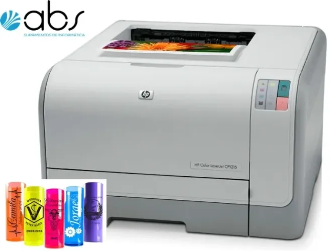 Impressora a laser Colorida ideal para Transfer HP CP1215 c/4 toner novos e garantia