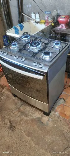 Fogão 5 bocas limpo e pronto pra usar