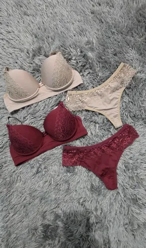 Kit 2 Conjuntos Sutiã E Calcinha Renda Luxo - Oferta Imperdível!