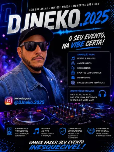 Serviço de DJ, som e iluminação 