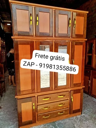 Guarda roupa casal 4 portas de fábrica novo!