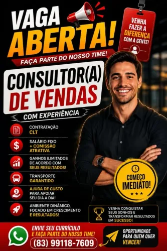 ? VAGAS DE EMPREGO ? OPORTUNIDADE
