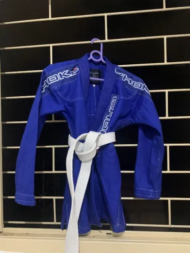 Kimono Jiu Jitsu tam. A0 + calça (azul)
