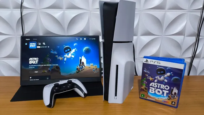 PS5 Slim Mídia Física - NF/Garantia Pego seu PS4 Slim, Séries S ou Switch Desbloq no Abate