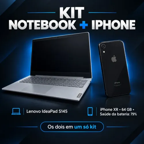 1 NOTEBOOK + 1 IPHONE