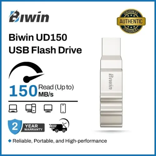 Pendrive Biwin UD150 32GB e 64GB USB 3.0 Dual Type-C/A | NOVO LACRADO