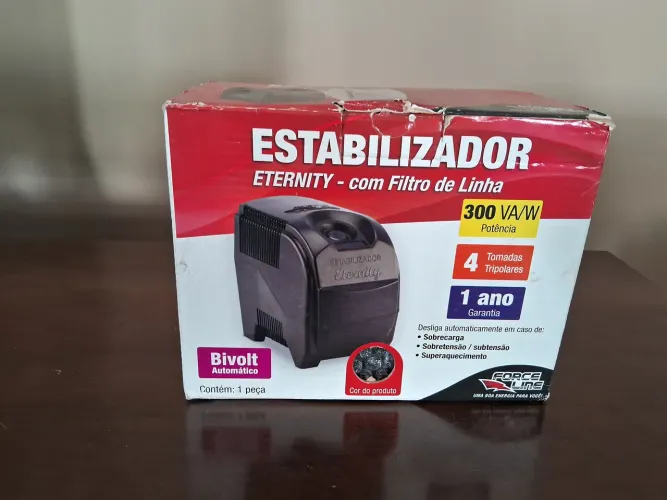Estabilizador Eternity c/ Filtro de linha 300 VA/W BIVOLT