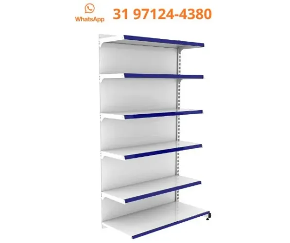 Gondola de Parede 1x2M 6 Bandejas Polar