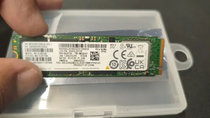 Nvme 512gb Samsung - saúde 90%