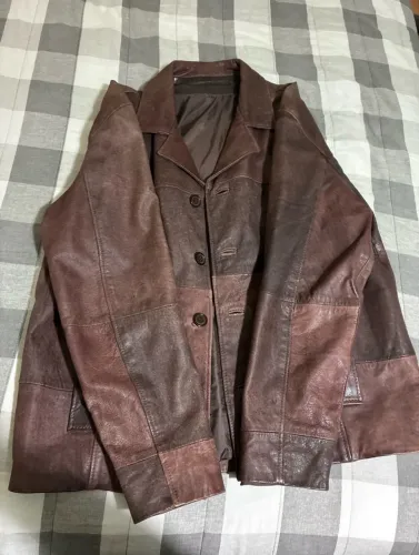 Jaqueta Julian Marcuir Couro Legítimo Vintage Tamanho 54