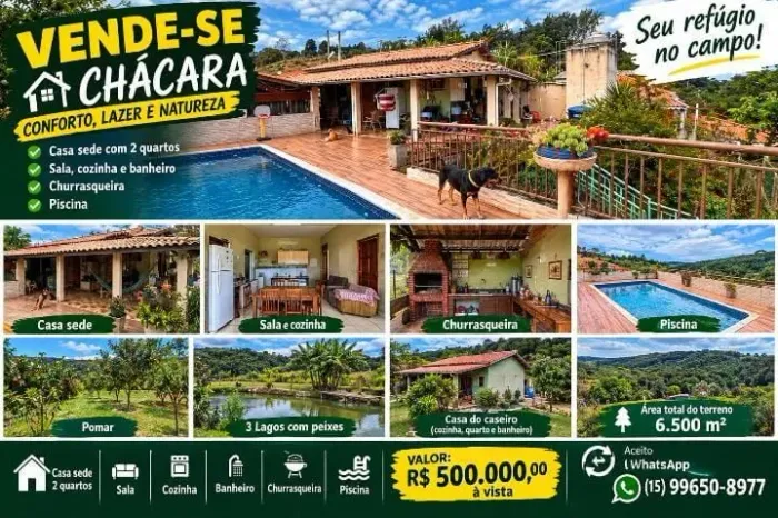 Vendo chácaras, imóvel, lotes