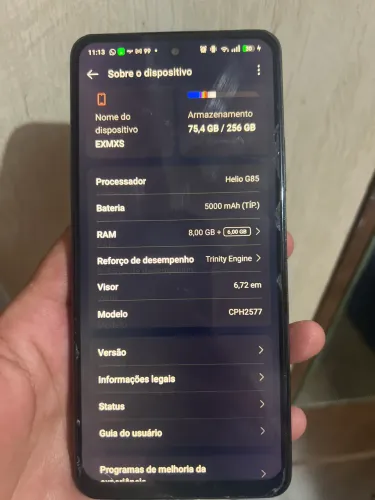 CELULAR OPPO A58 256GB 8GRAM EM PERFEITO ESTADO