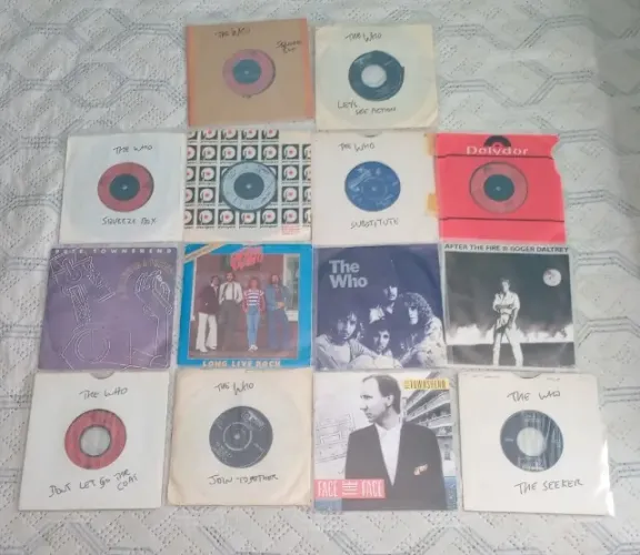 Lote de discos de vinil compacto 7" THE WHO (importados)