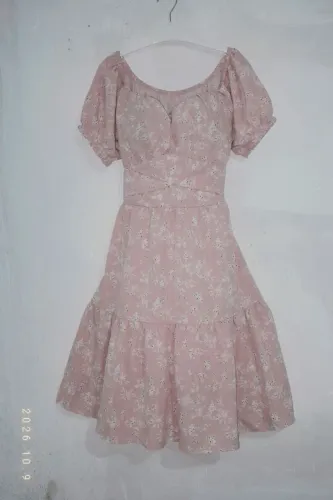 Vestido florido rosa