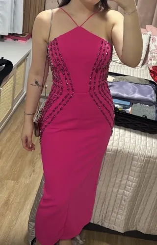 Vestido Festa Limonada Pink Rosa Bordado M