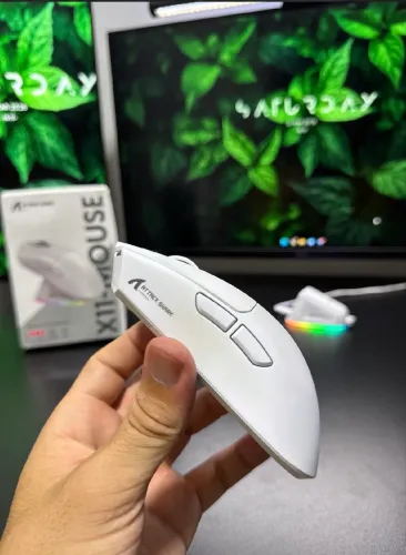 Mouse Gamer Sem Fio Attack Shark X11 Branco ? 22.000 DPI + Dock Magnético