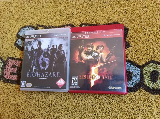 Resident Evil 5 e 6 (kit) play 3 original