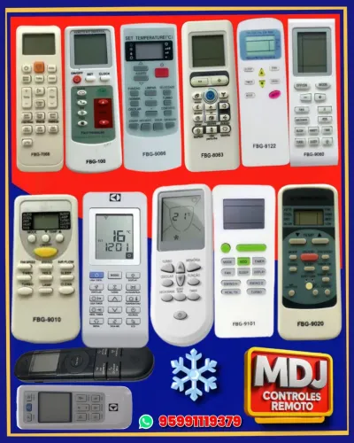 Controles de central de ar condicionado