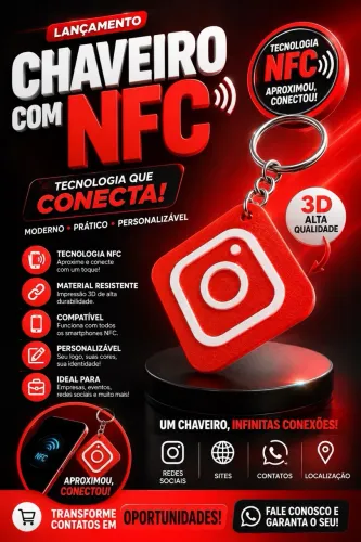 Chaveiro nfc praticidade ao seu negócio