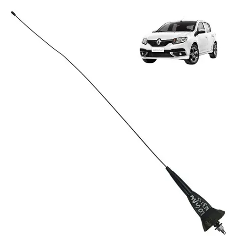 Antena Base Teto Haste Renault Logan Sandero Duster 2014 202 Preto