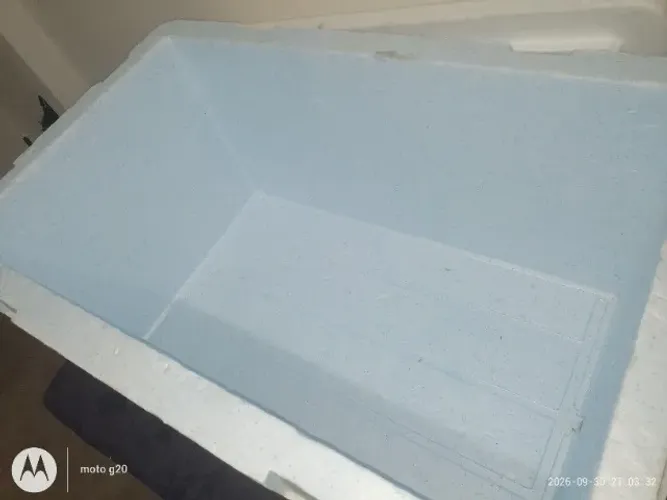 Caixa térmica isopor com dreno de 200 litros 
