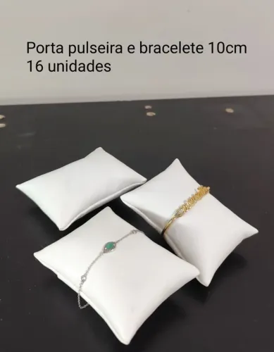Kit 16 Almofada Porta Pulseira e Bracelete - Expositor Mostruário para Bijuterias (10cm)