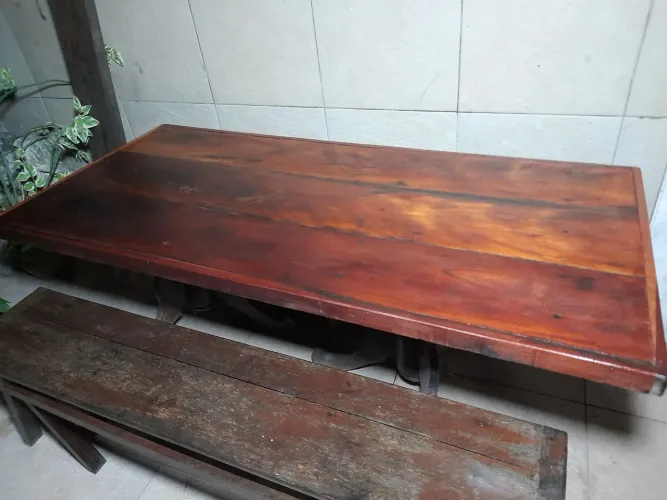 Mesa madeira nobre p/8 pessoas c/entrega