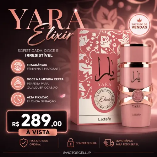 Yara Elixir Lacrado | Novo | Original | Loja @VictorCell
