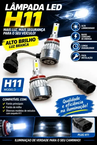 Par lâmpada led H11 nova