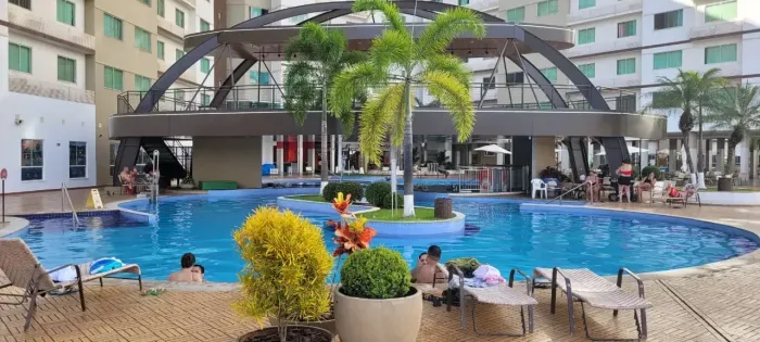 Apartamento de 01 Quarto Próximo ao Centro no Riviera Park Hotel em Caldas Novas GO